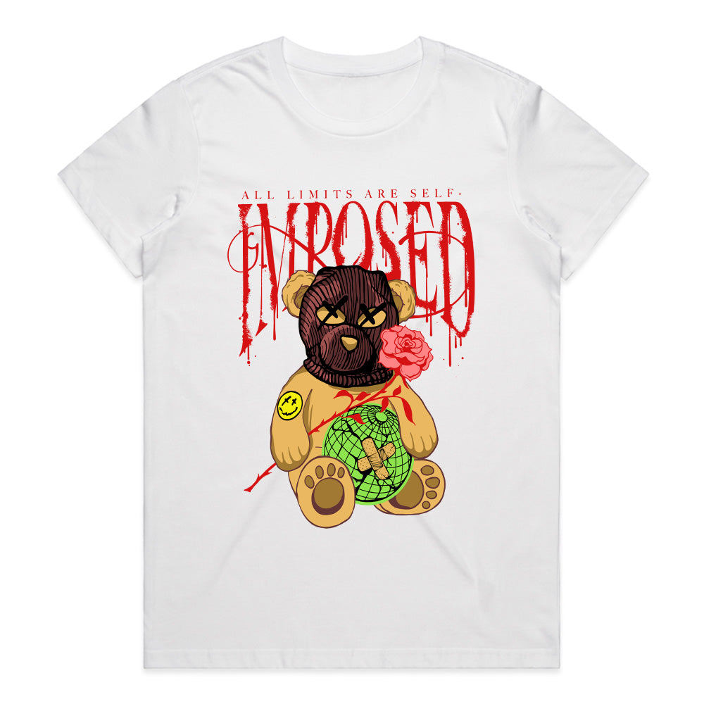 Imposed Limits – Rebel Rose Bear Tee
