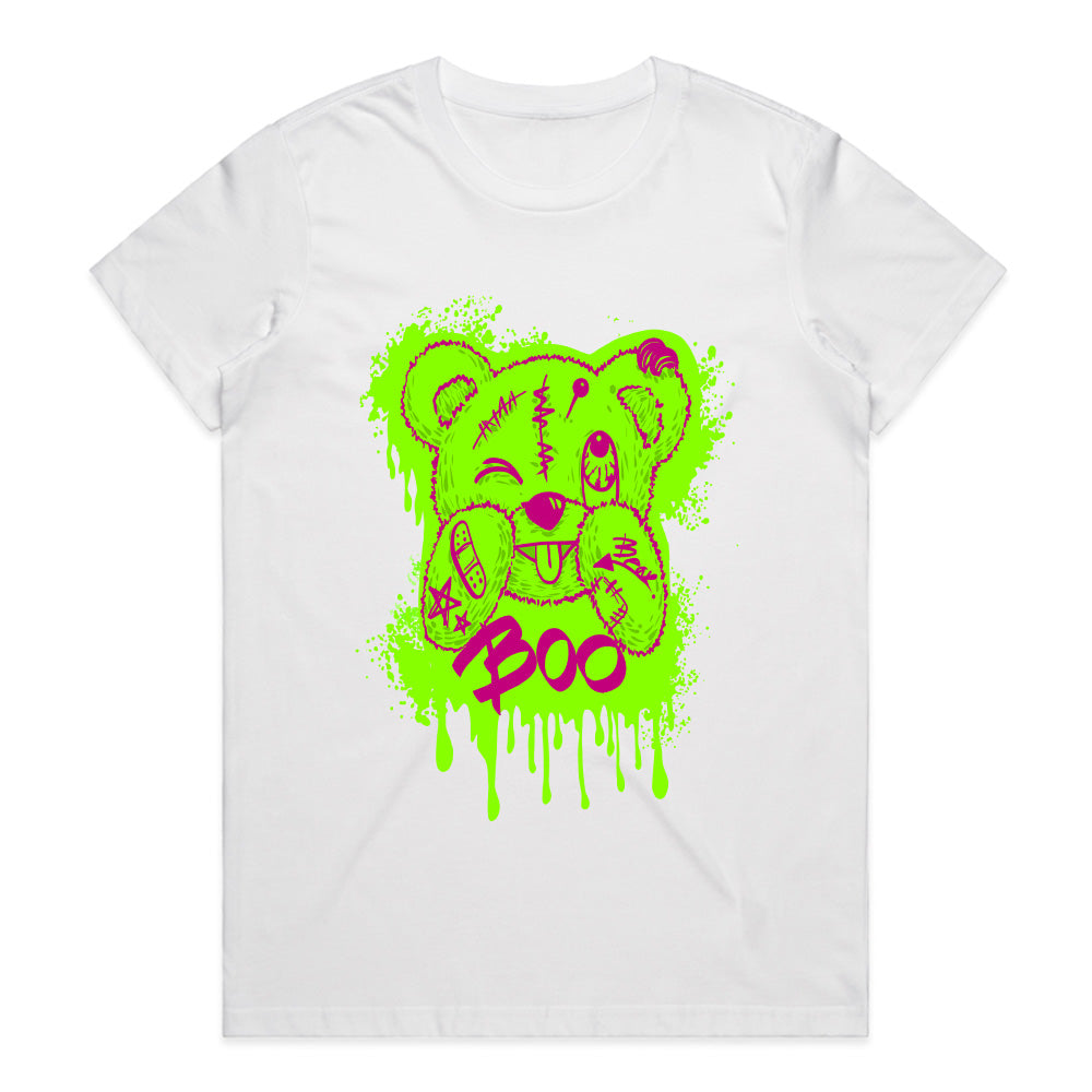 Toxic Boo Bear – Glow-in-the-Dark Mischief Tee
