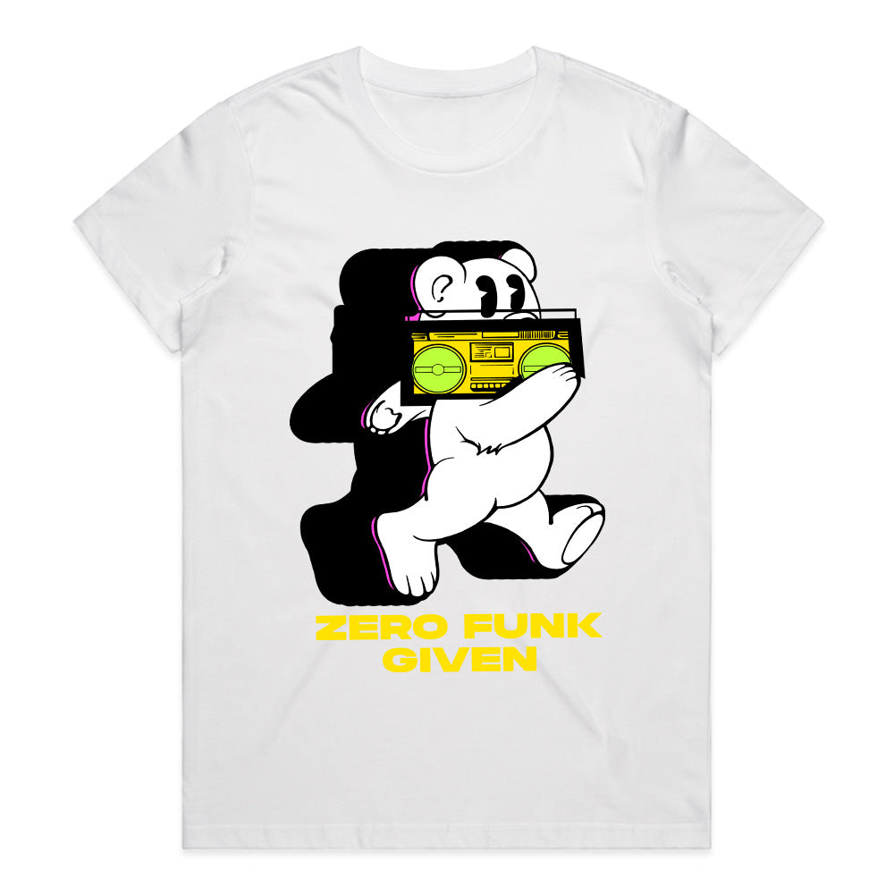 Boombox Rebel – Zero Funk Given Tee