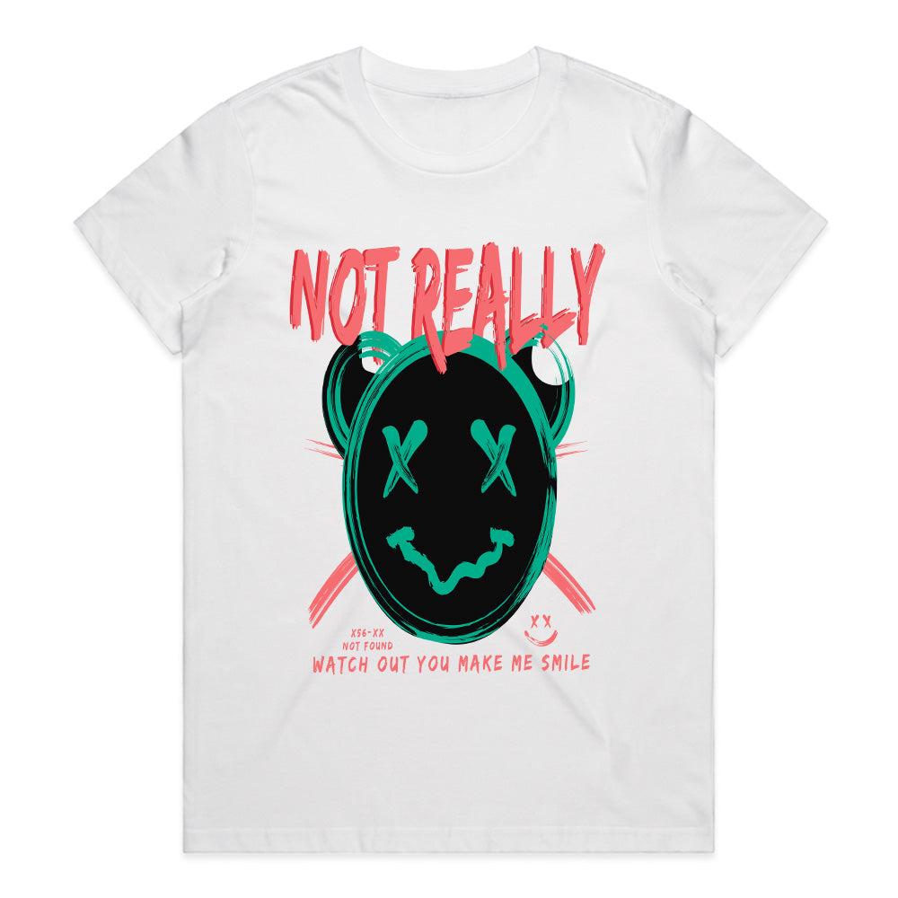 Not Really Smiling – Glitch Mood Tee