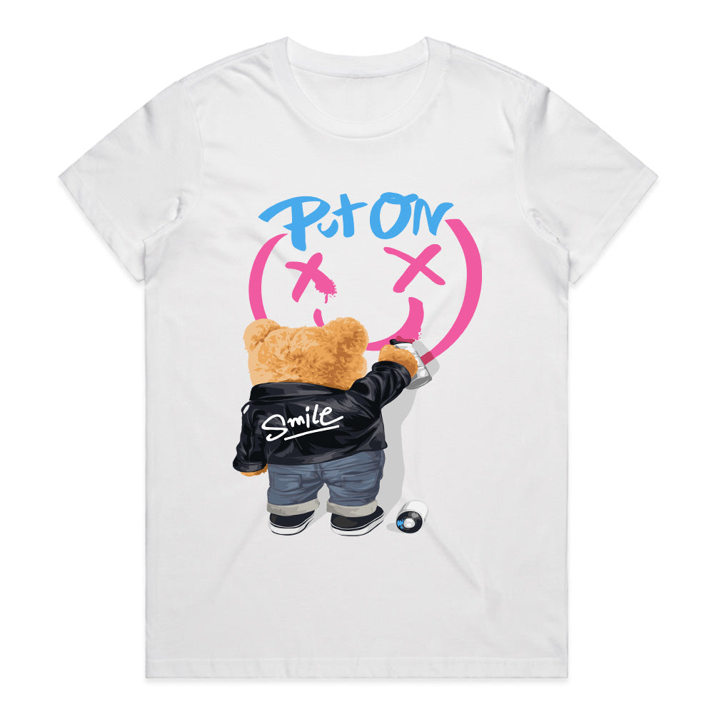 Smile Mode: Street Bear Graffiti Tee