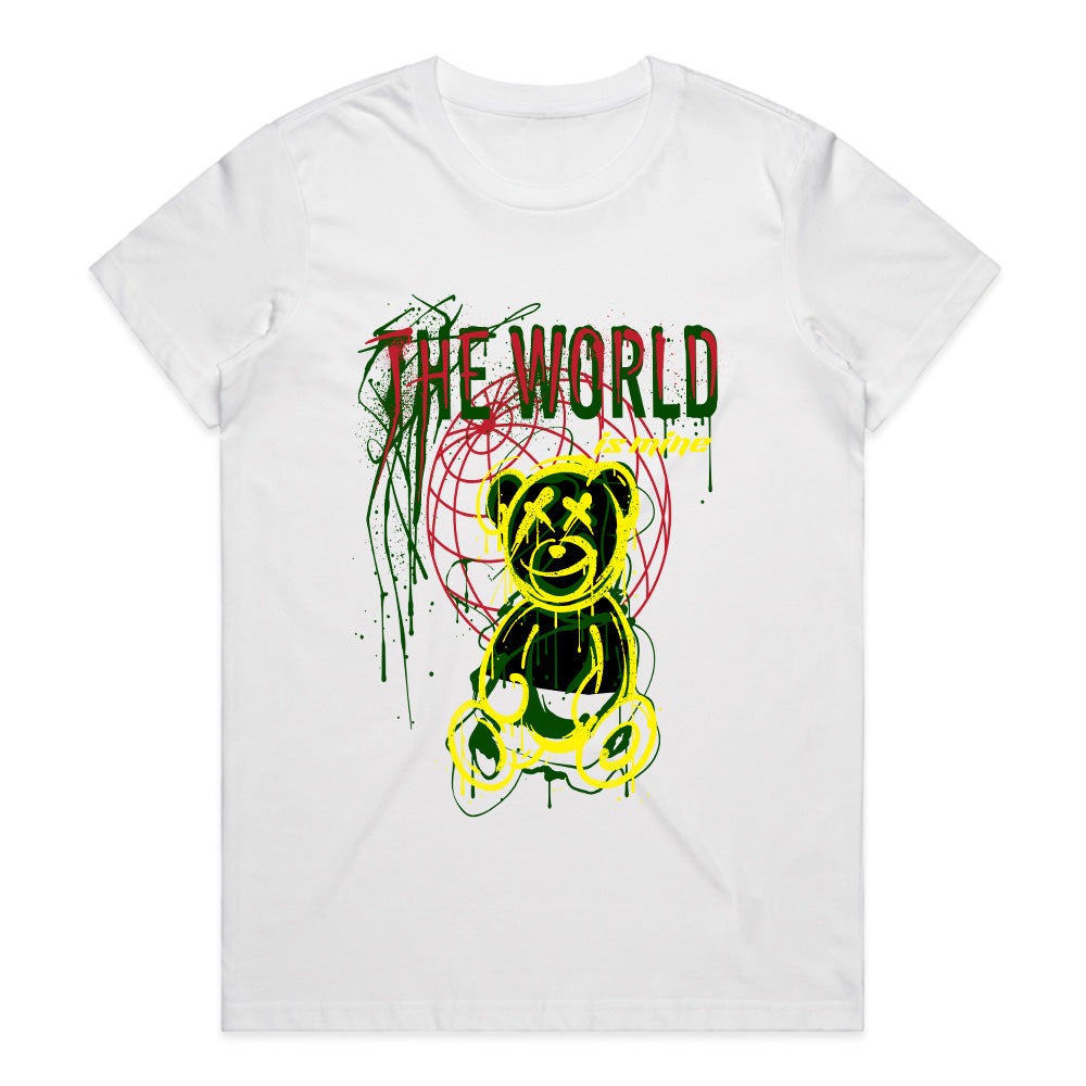 Neon Conqueror: World-Is-Mine Bear Tee