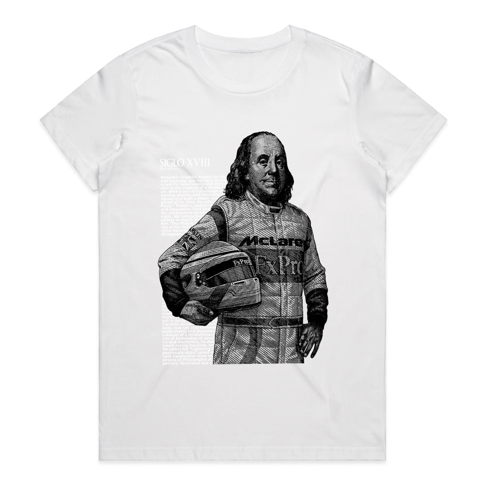 Franklin Speed: Enlightenment Racer Tee