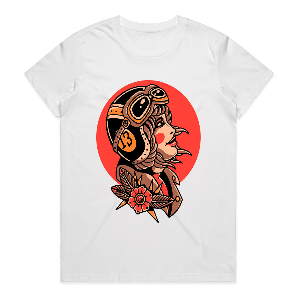 Iron Blossom: Rebel Rose Rider Tee