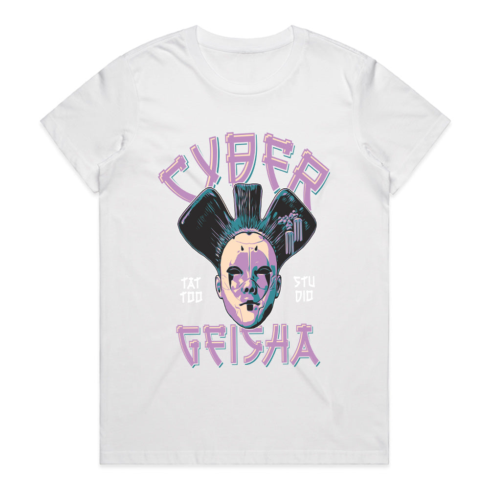 Cyber Geisha: Neon Tattoo Studio Fusion
