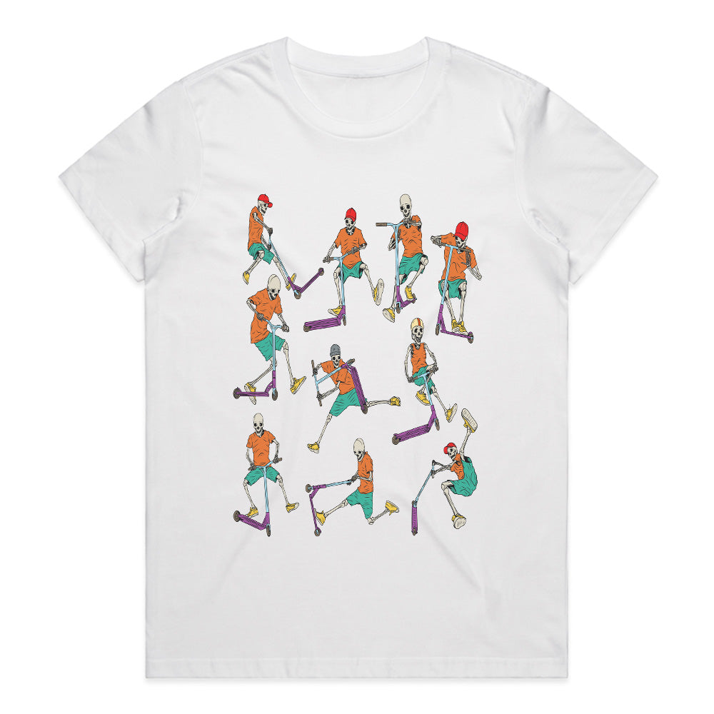 Scooter Skulls: Ride Till You Drop Tee