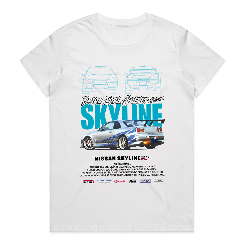 Skyline Legend: Brian Earl Spilner Edition — JDM R34 T-Shirt