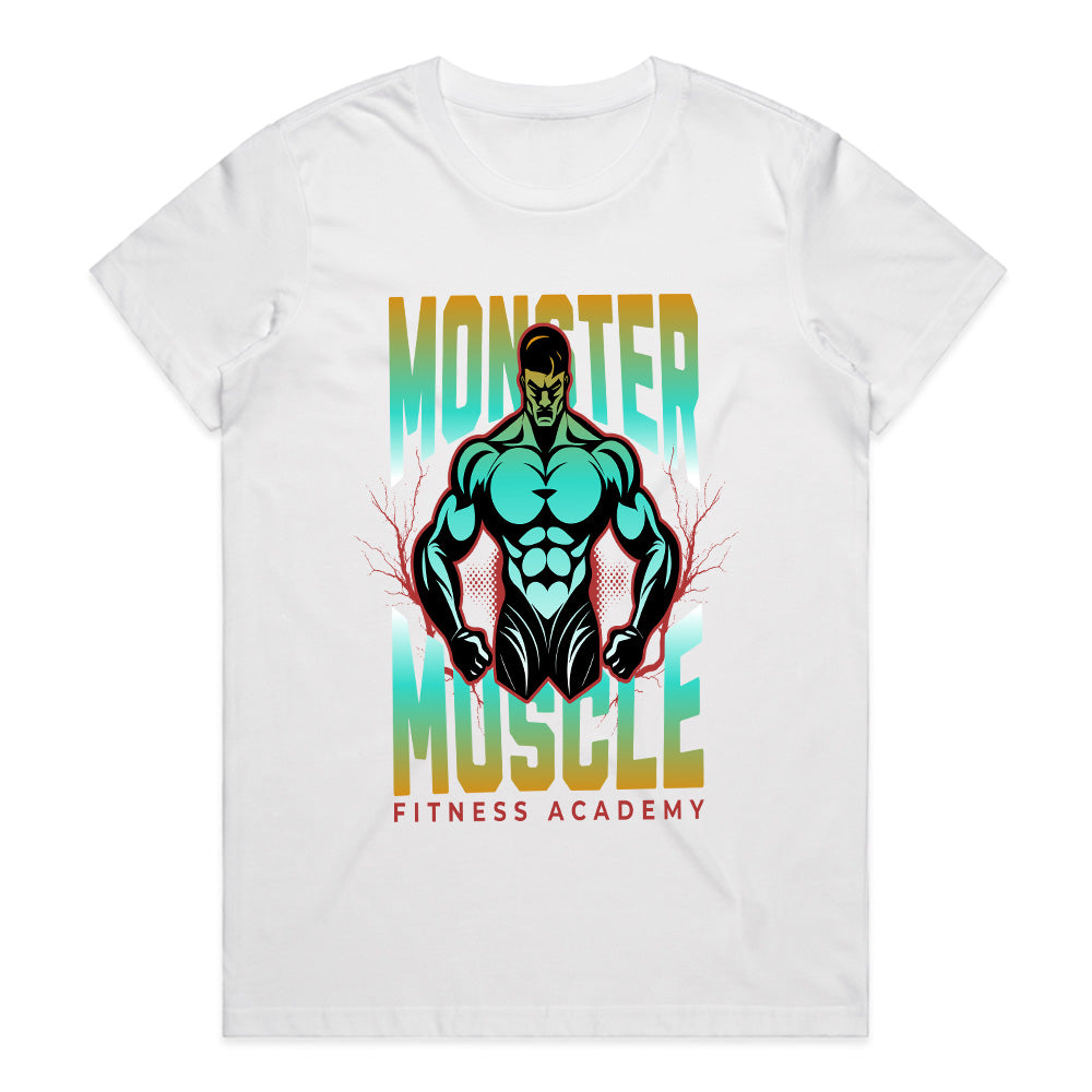 "Monster Muscle" Fitness Academy T-Shirt – Unleash Your Strength