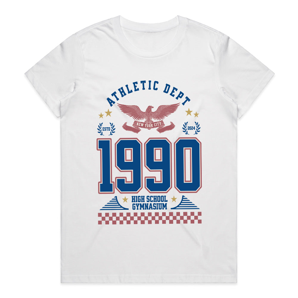 Vintage 1990 Athletic Dept. Gymnasium T-Shirt – Retro Sportswear Style