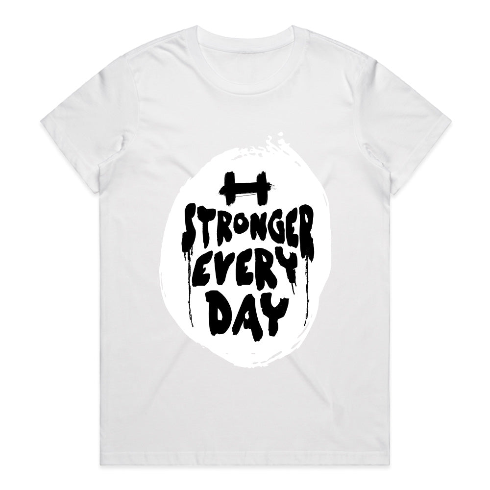 Stronger Every Day – Motivational Gym T-Shirt | Fitness & Strength Tee