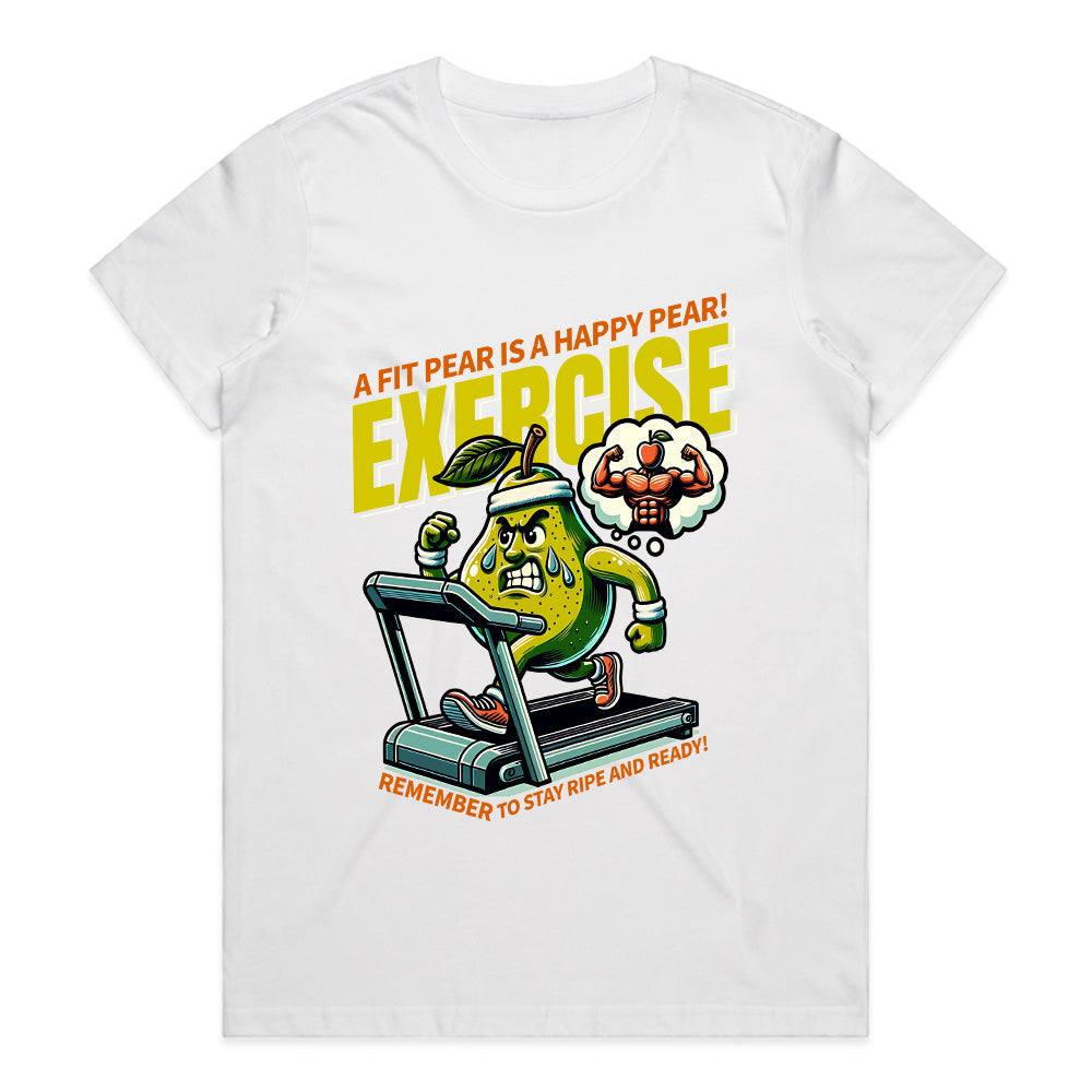 A Fit Pear is a Happy Pear – Funny Workout T-Shirt | Motivational Exercise Tee