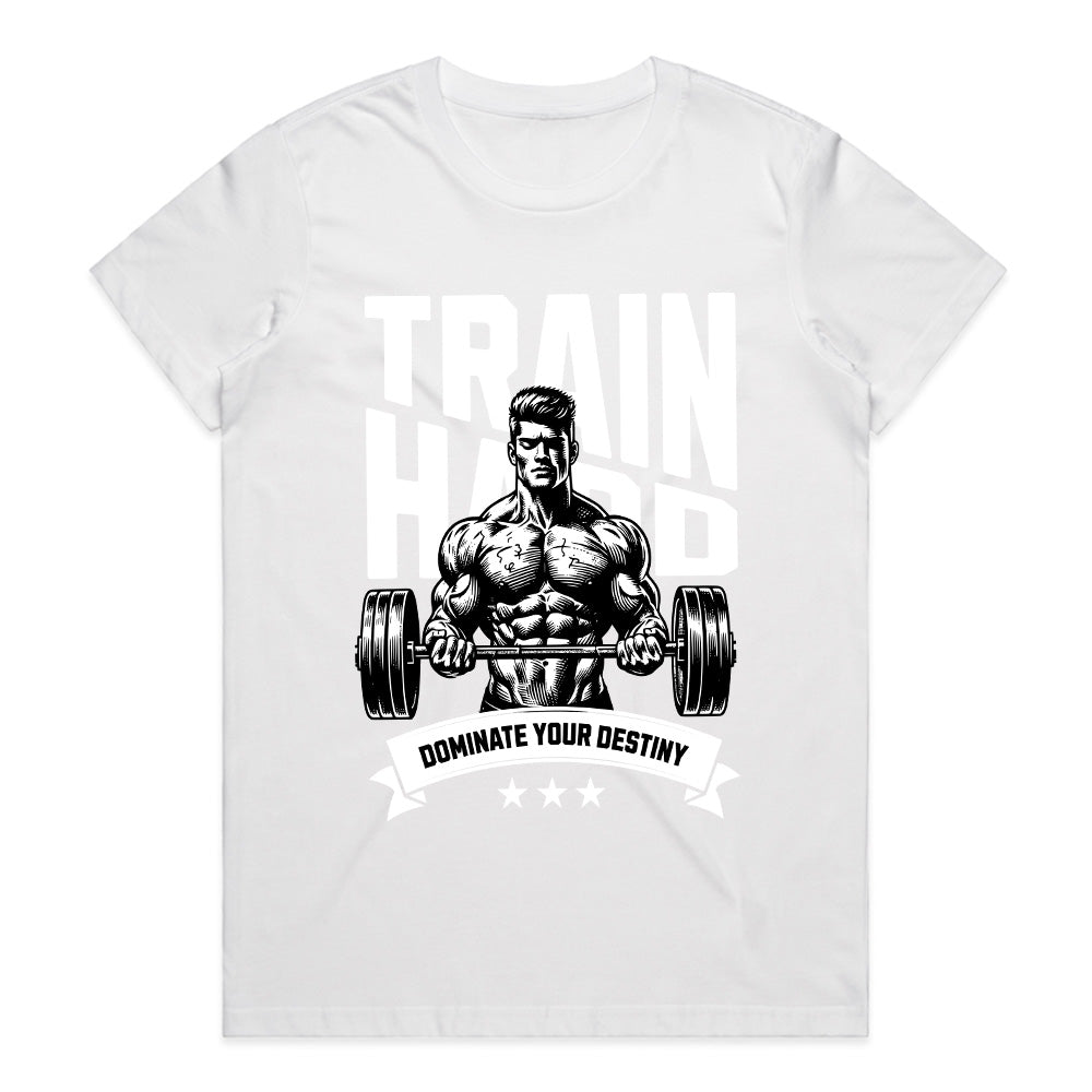 Train Hard Gym T-Shirt – Dominate Your Destiny | Fitness Motivation Tee