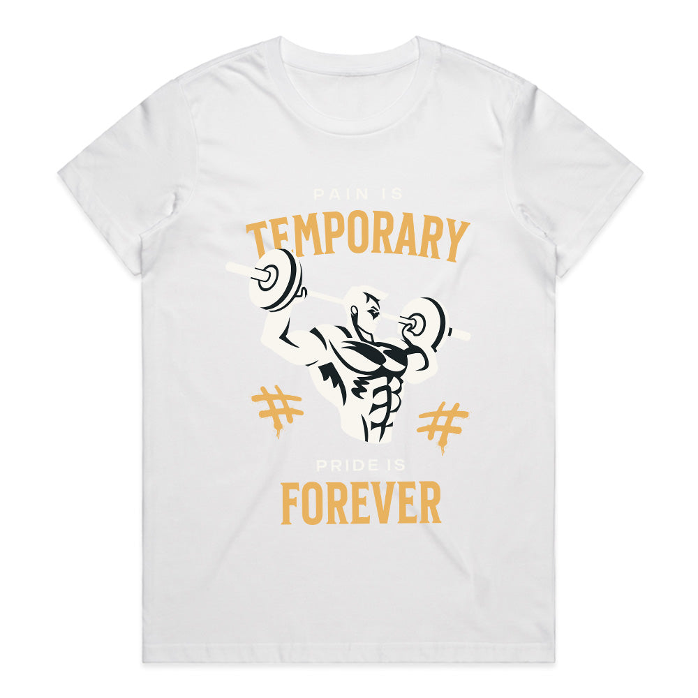 Pain is Temporary, Pride is Forever – Motivational Gym T-Shirt