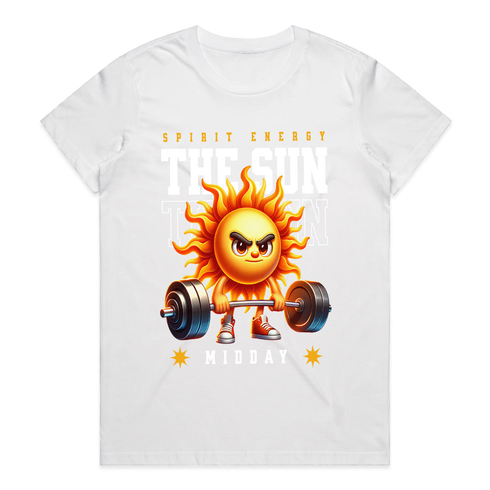 "The Sun Titan – Spirit Energy Gym T-Shirt" – Bold & Fiery Workout Tee