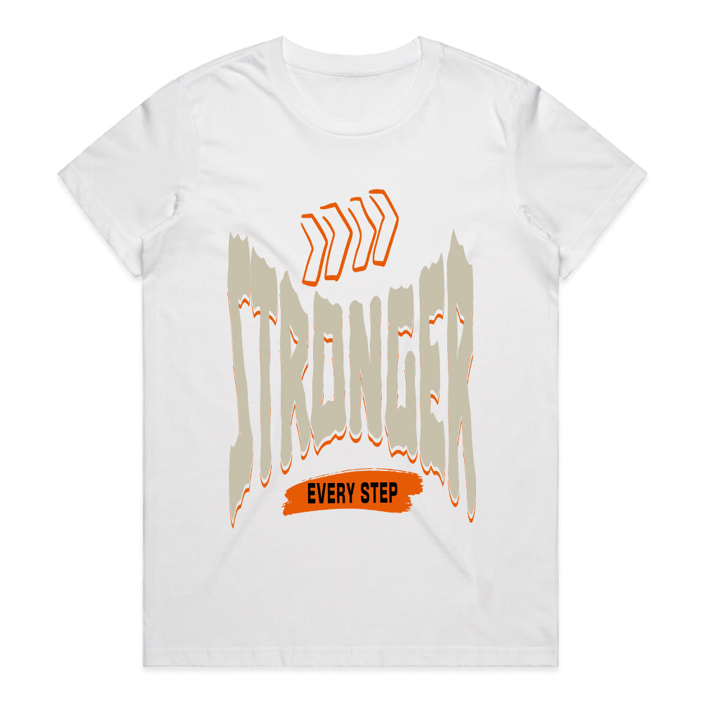 "Stronger Every Step" Motivational Gym T-Shirt – Push Forward & Level Up