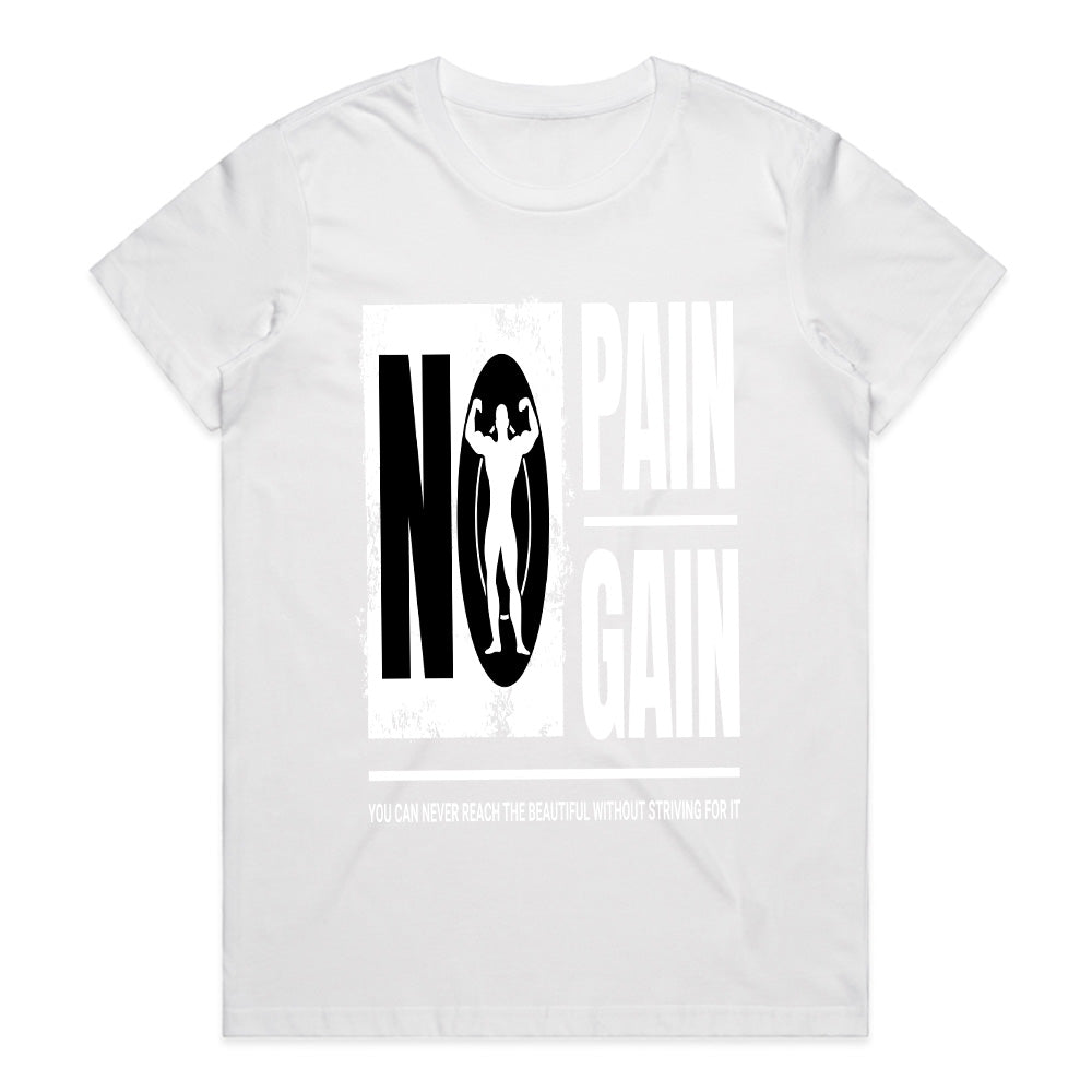 No Pain No Gain Gym T-Shirt – Motivational Workout Tee for Fitness Enthusiasts
