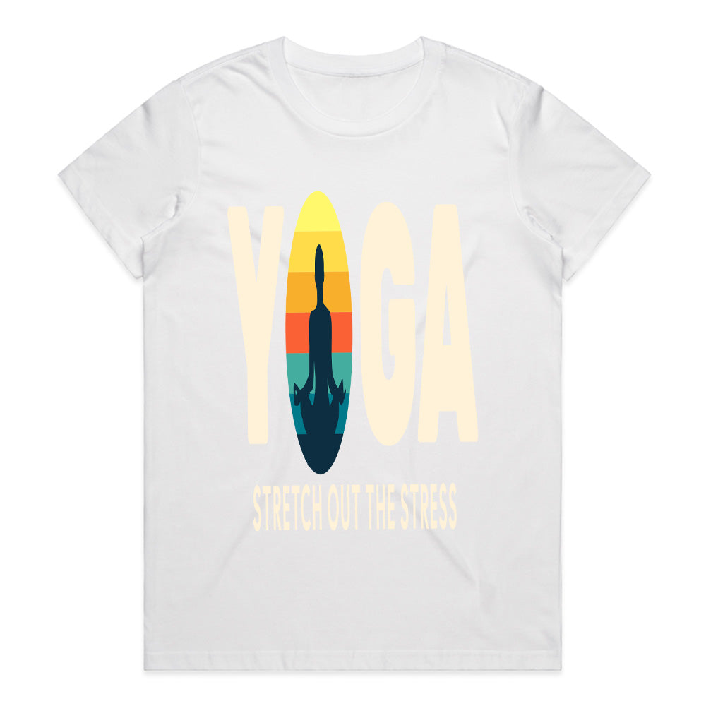 "Yoga – Stretch Out the Stress" Relaxing & Mindful T-Shirt