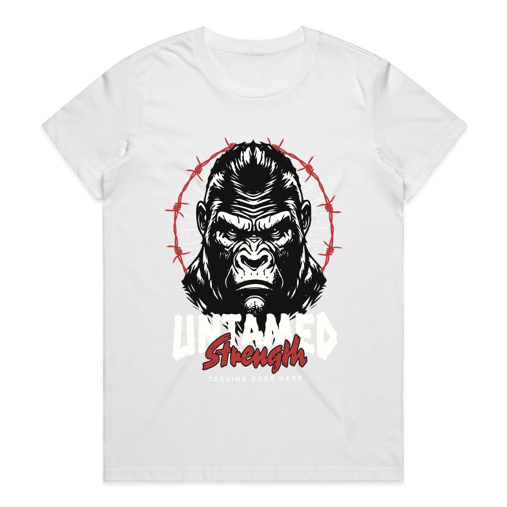 "Untamed Strength" Gorilla Gym T-Shirt – Unleash the Beast