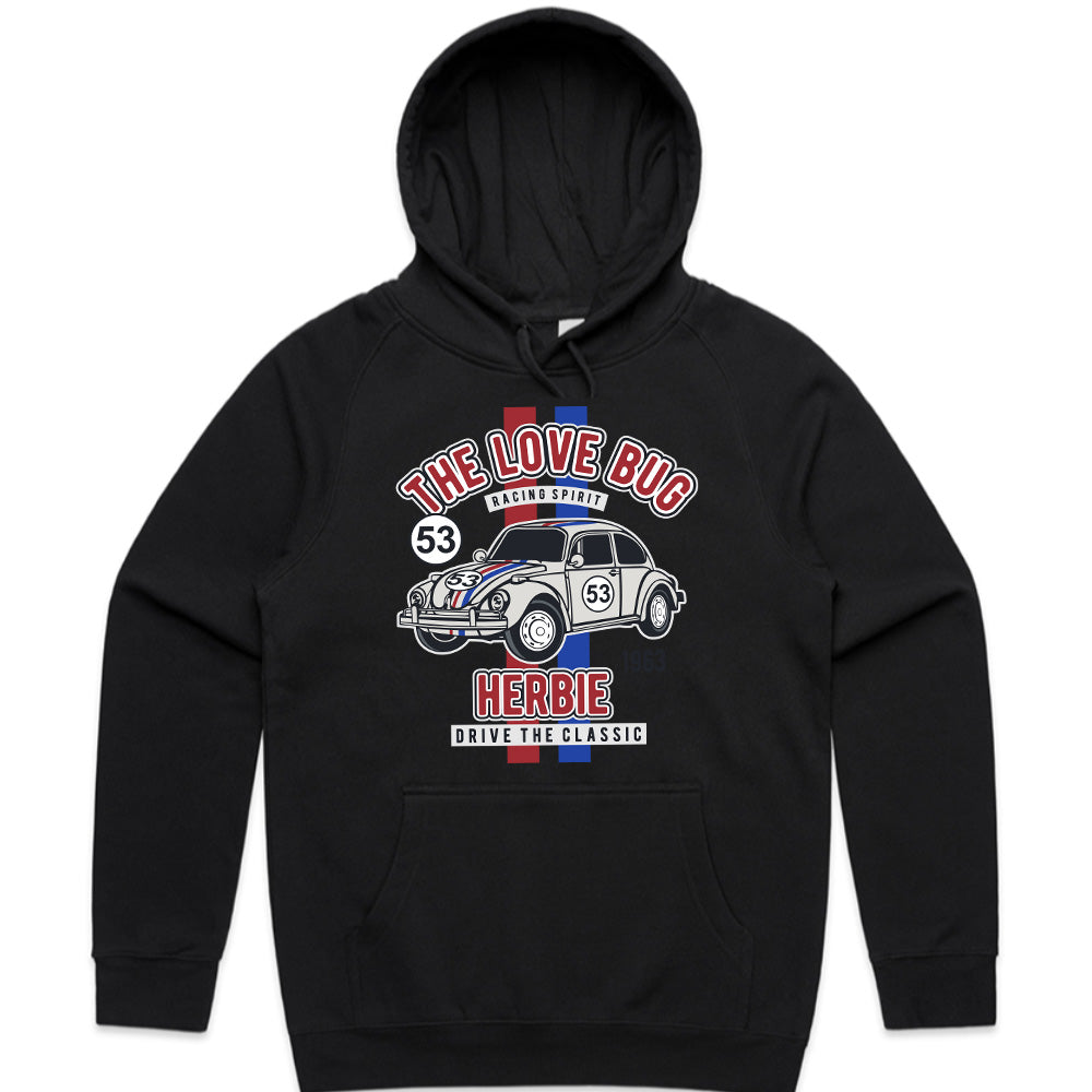 The Love Bug Herbie Racing T-Shirt – Classic VW Beetle Fan Tee!