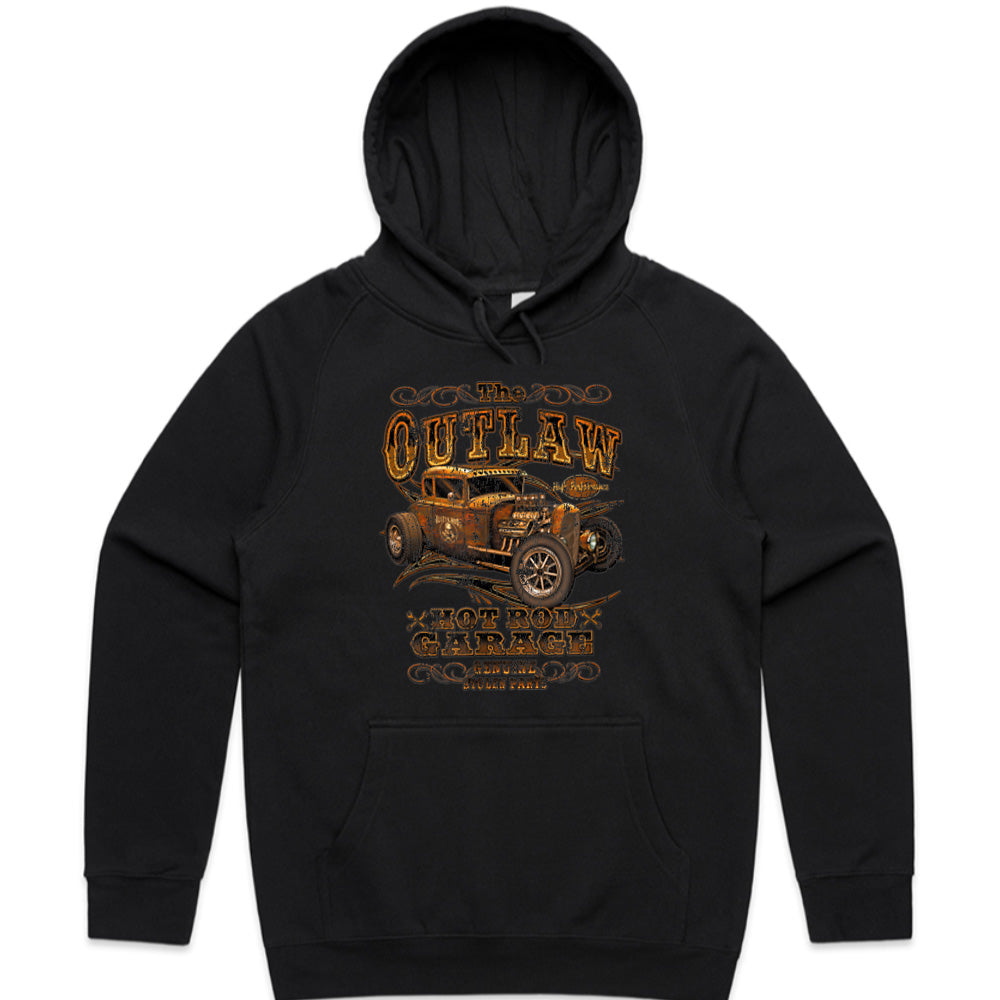 The Outlaw Hot Rod Garage Vintage T-Shirt – Ride with Rebel Style!