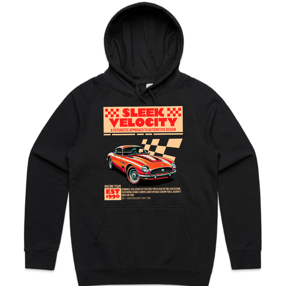 Sleek Velocity – Retro Racing Classic Car Streetwear T-Shirt