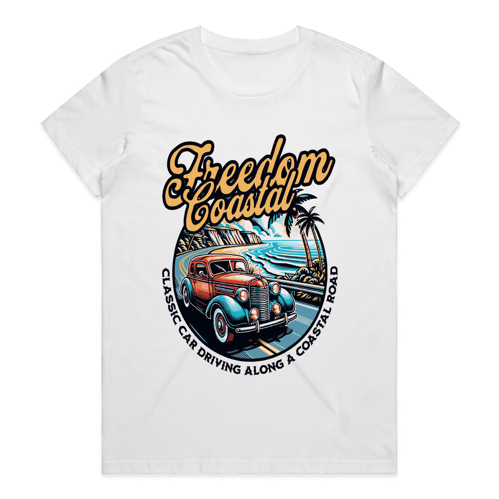 Freedom Coastal – Classic Car Adventure Tee