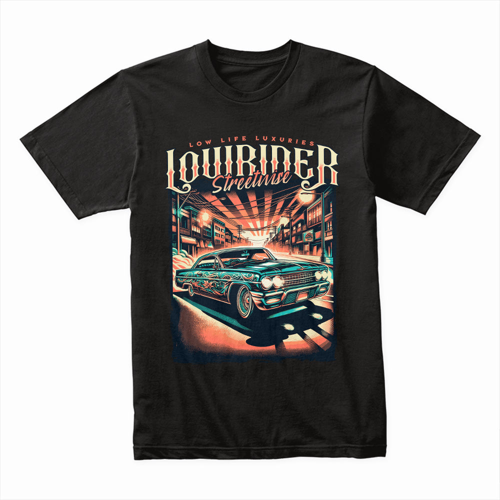 Lowrider Streetwise T-Shirt – Classic Cruising & Urban Culture