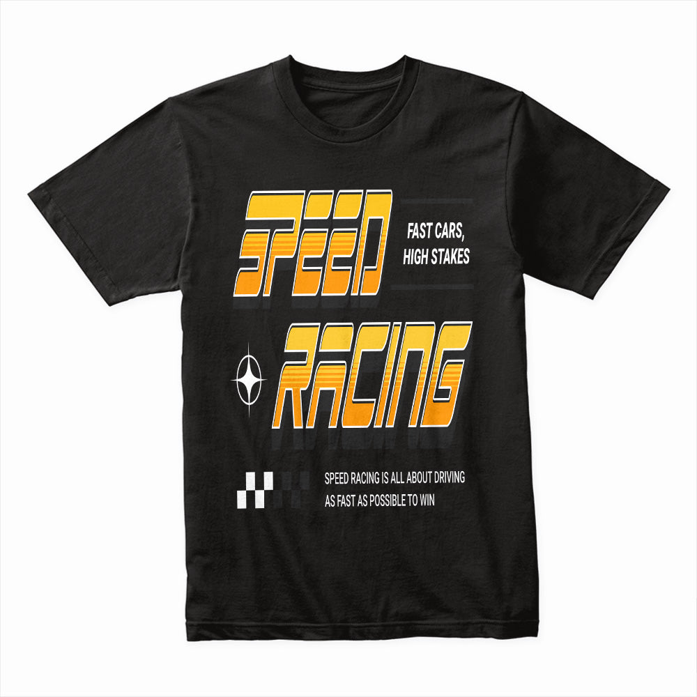 Speed Racing – Fast Cars, High Stakes Motorsport T-Shirt