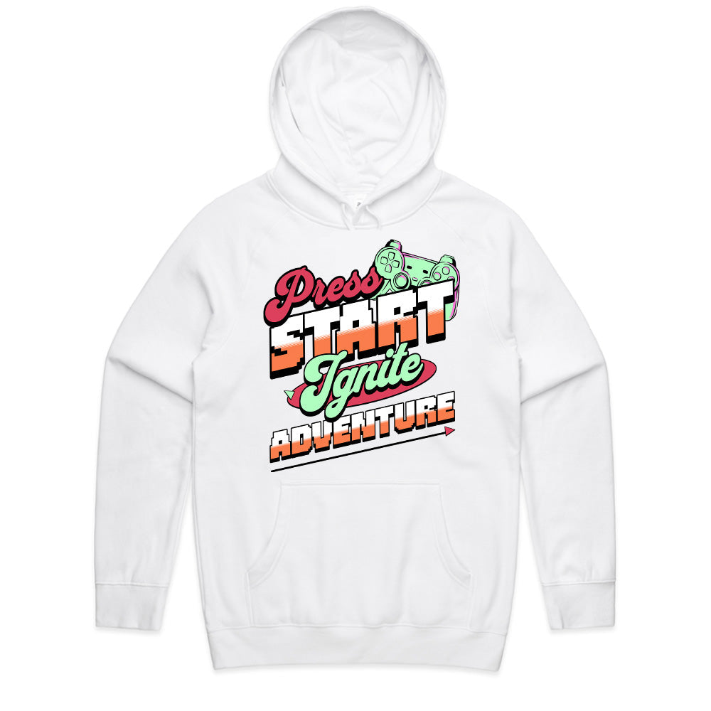 Press Start - Ignite Adventure Retro Gaming T-Shirt