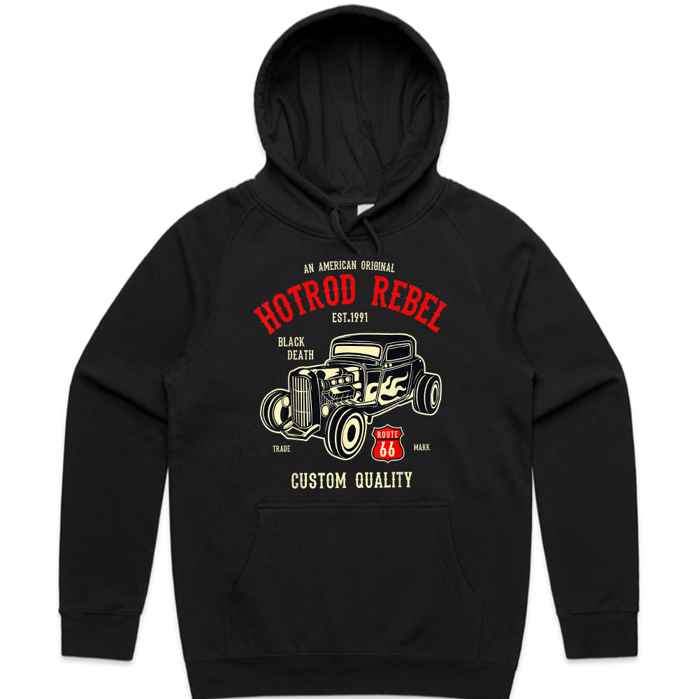 Hot Rod Rebel Vintage T-Shirt – Classic Route 66 Muscle Car Tee!