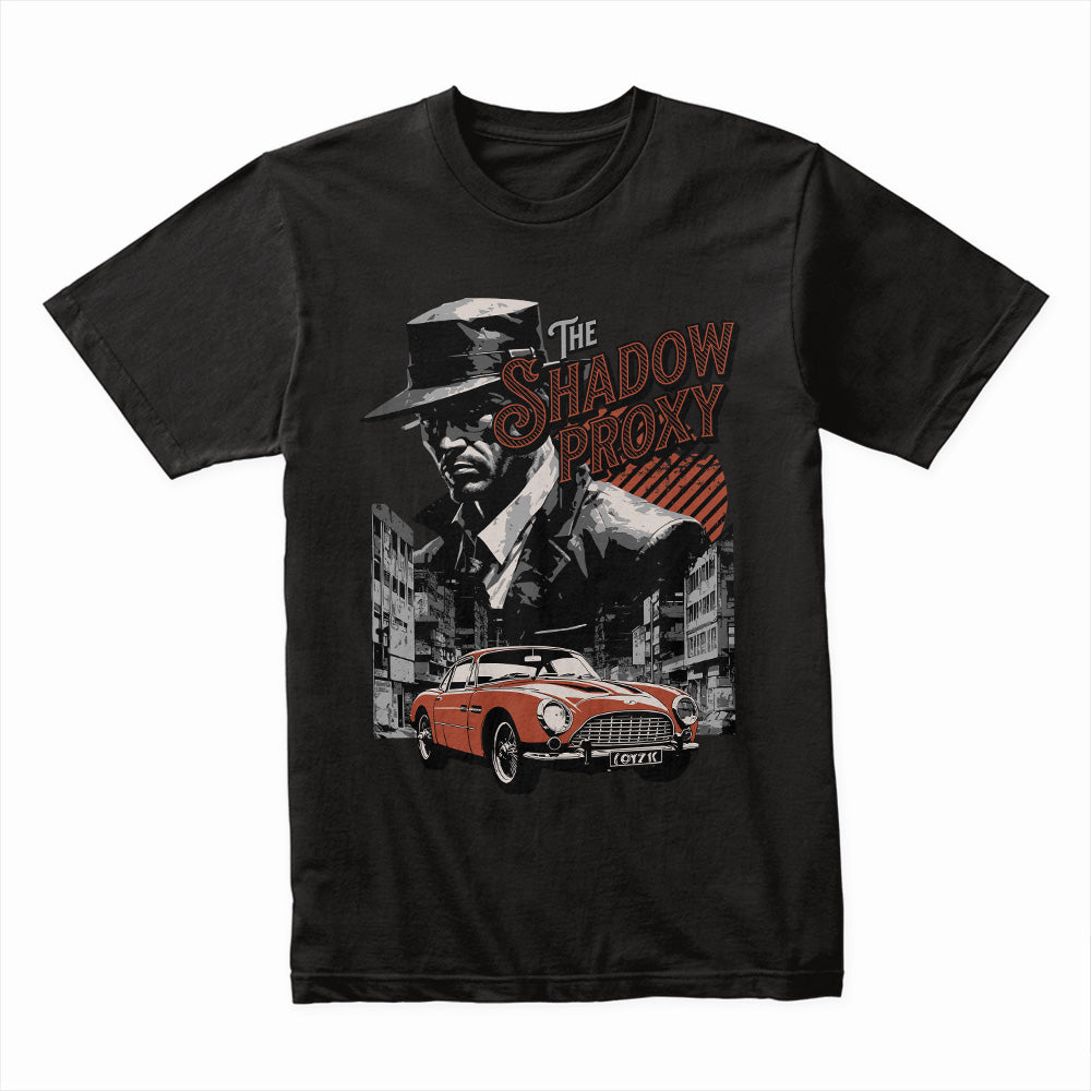 The Shadow Proxy T-Shirt – Noir Mafia Aesthetic & Classic Crime Vibes