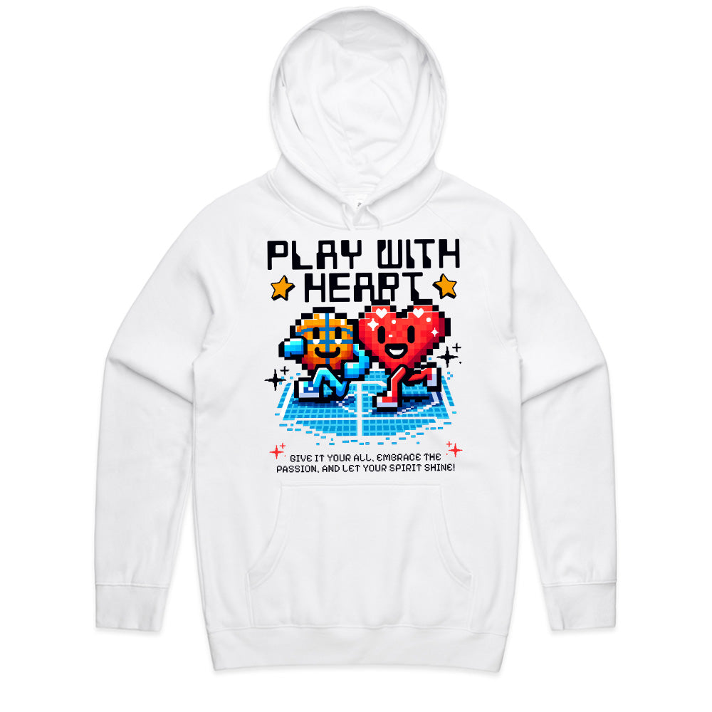 Play with Heart - Retro Pixel Art Gamer T-Shirt