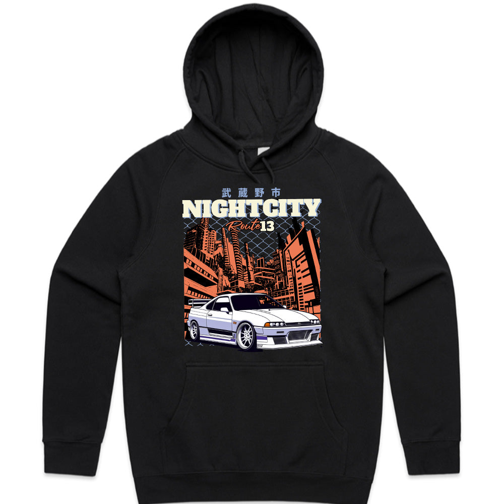 Night City Route 13" JDM Skyline T-Shirt – Tokyo Street Racing Aesthetic