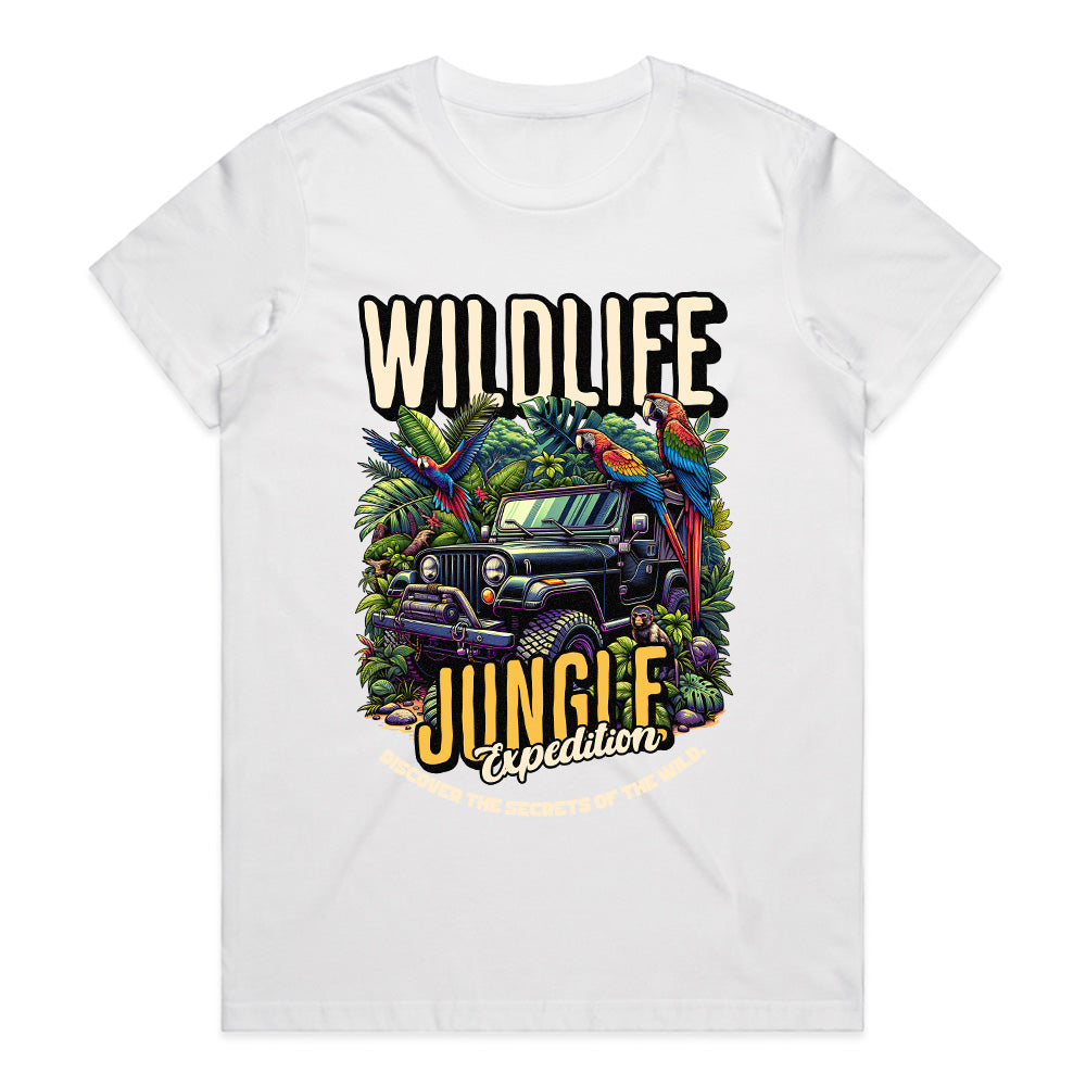 "Wildlife Jungle Expedition Adventure T-Shirt – Explore the Secrets of the Wild"