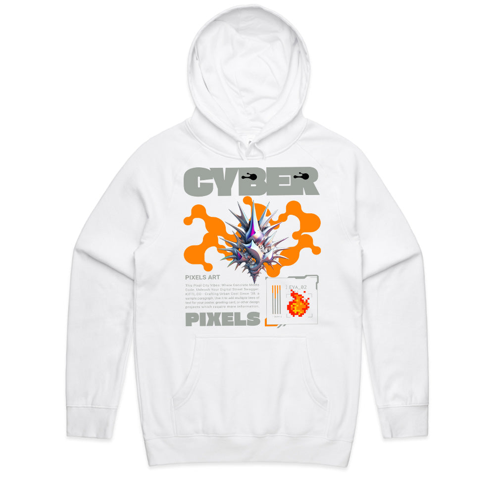 Cyber Pixels - Futuristic Digital Art Streetwear T-Shirt