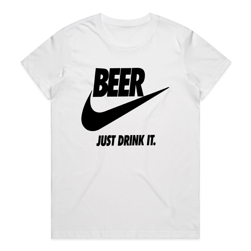 Beer Just Drink It" Graphic T-Shirt – Funny Beer Lover Tee