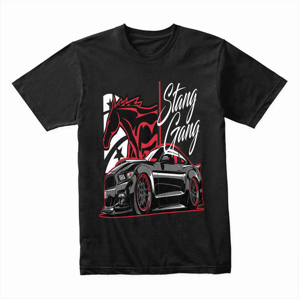 Stang Gang" Mustang Enthusiast T-Shirt – Ultimate Muscle Car Style