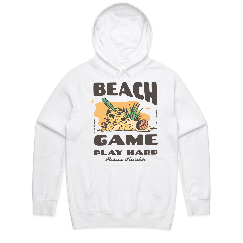 Beach Game T-Shirt – Play Hard, Relax Harder Retro Surf Style