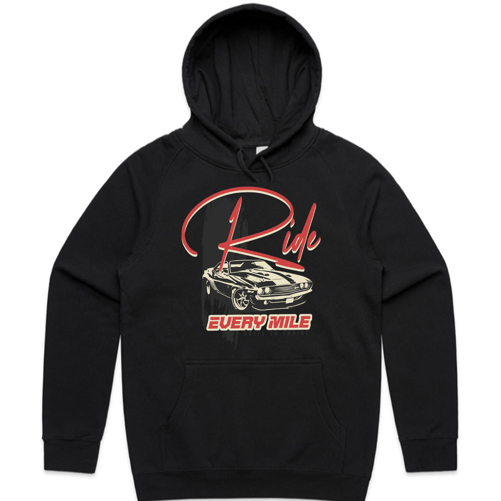 Ride Every Mile – Classic Muscle Car Lifestyle Tee