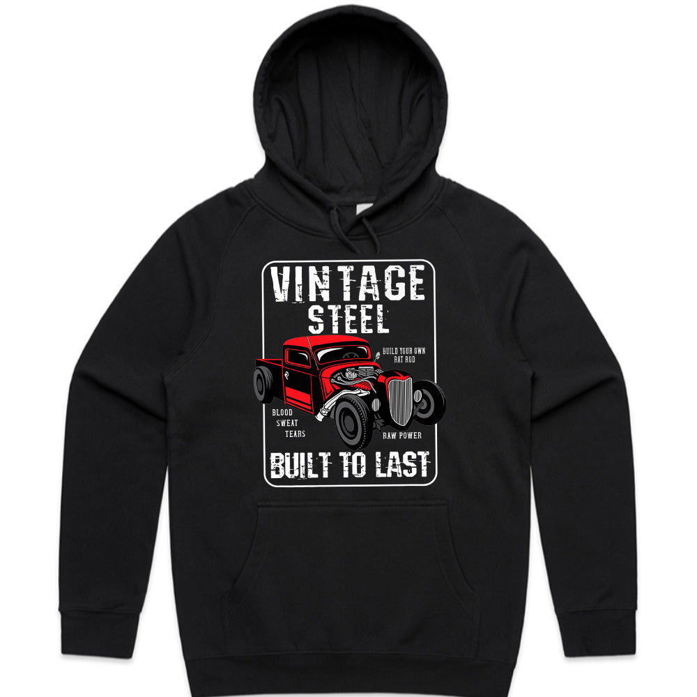 Vintage Steel – Built to Last Rat Rod T-Shirt