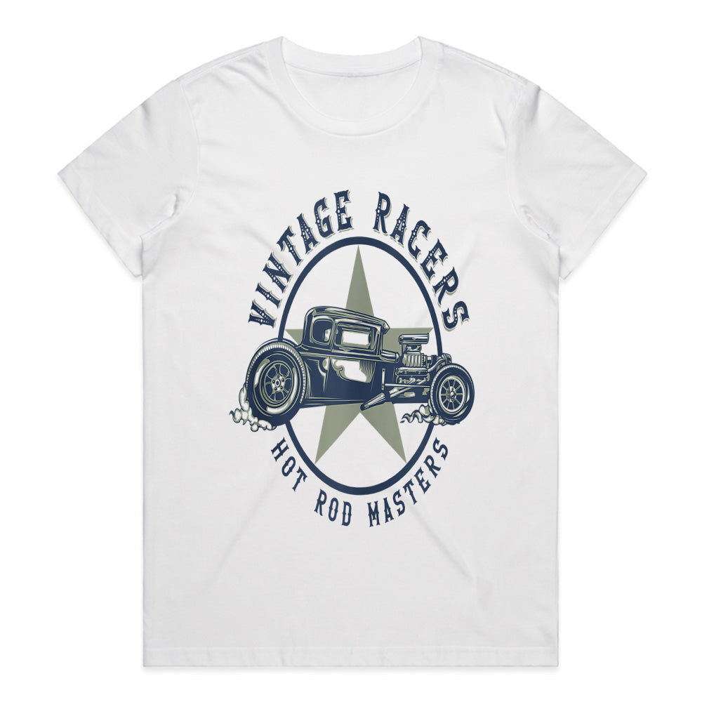 Vintage Racers – Hot Rod Masters Classic Car T-Shirt