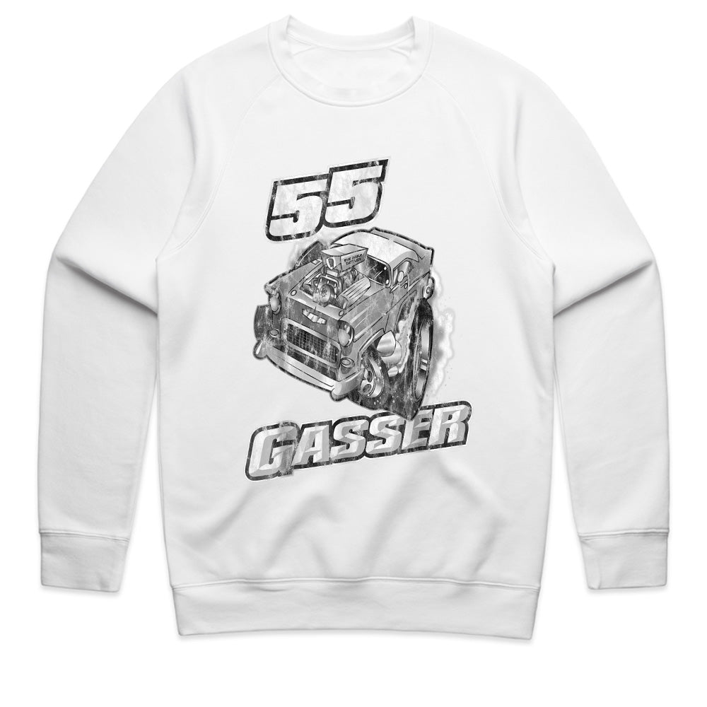 55 Gasser Hot Rod T-Shirt – Vintage Drag Racing Distressed Tee