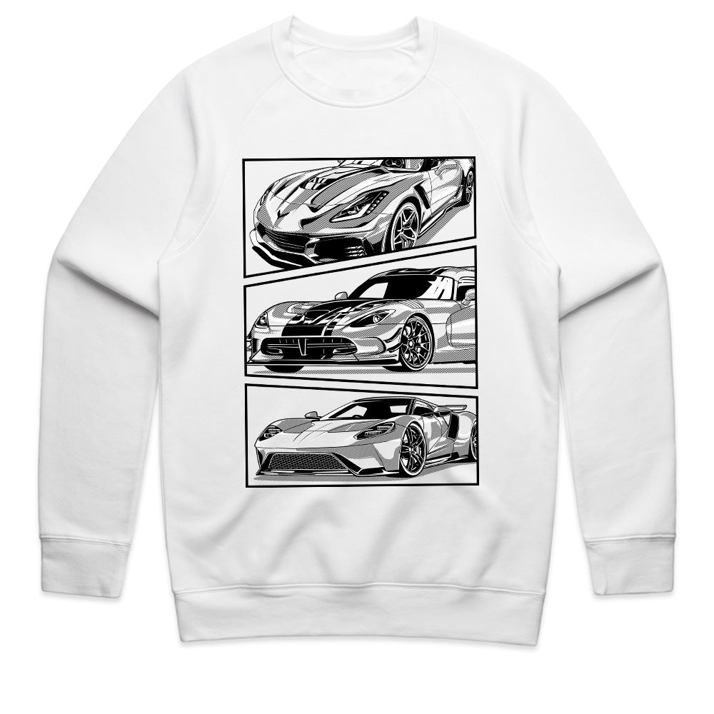 American Supercar Legends T-Shirt – Corvette & Ford GT Tribute!