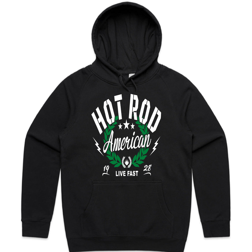 Hot Rod American – Live Fast Vintage Racing T-Shirt