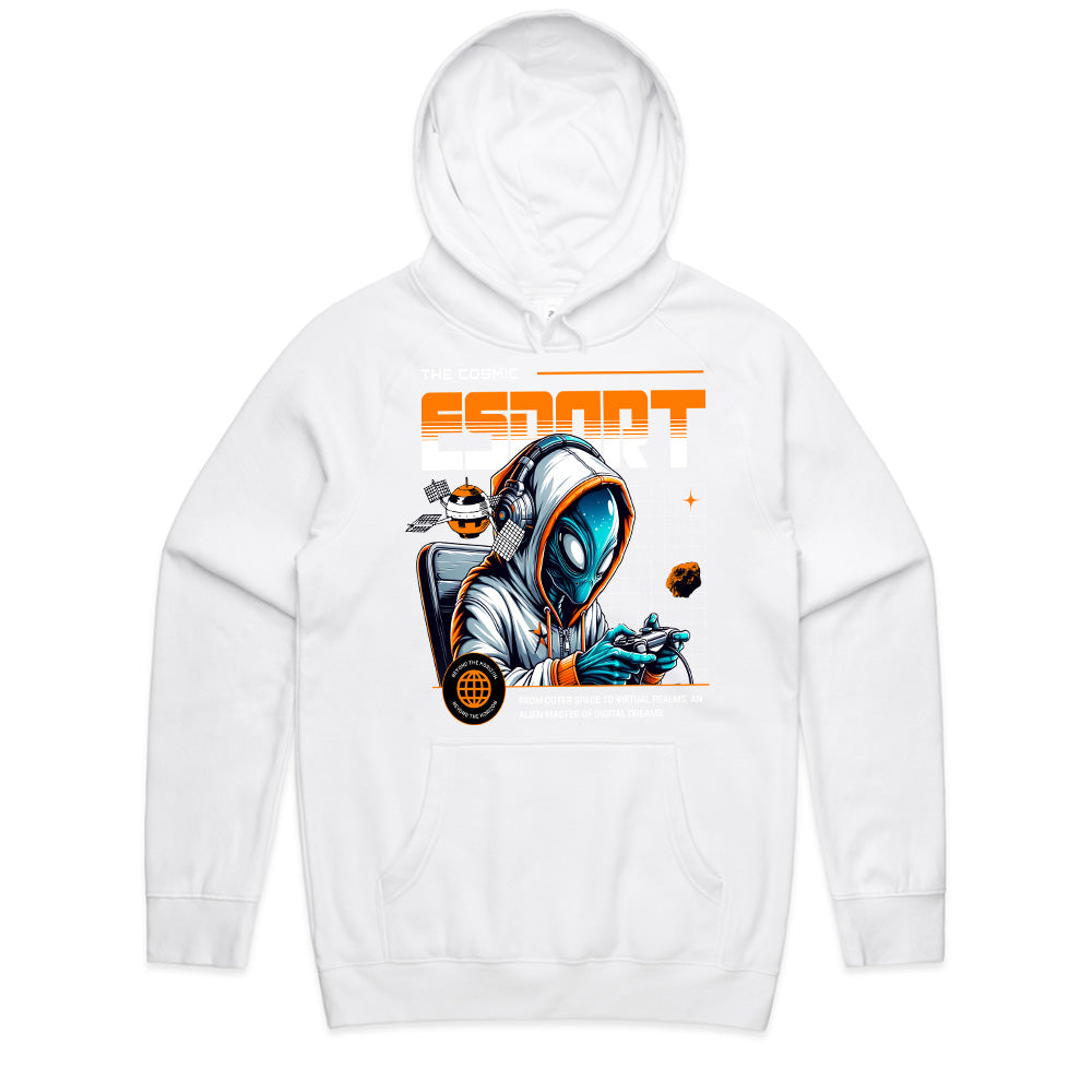 Cosmic Esports Alien Gamer T-Shirt – Futuristic Sci-Fi Gaming Style