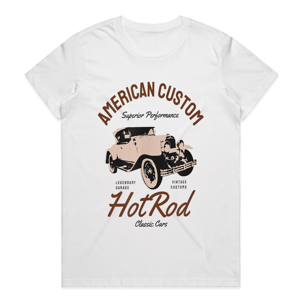 American Custom Hot Rod – Vintage Classic Car Enthusiast Tee