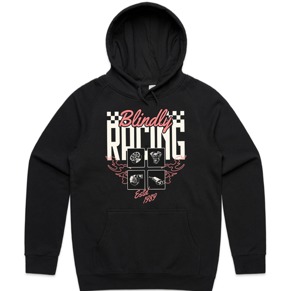 Blindly Racing – Vintage Motorsport Performance T-Shirt