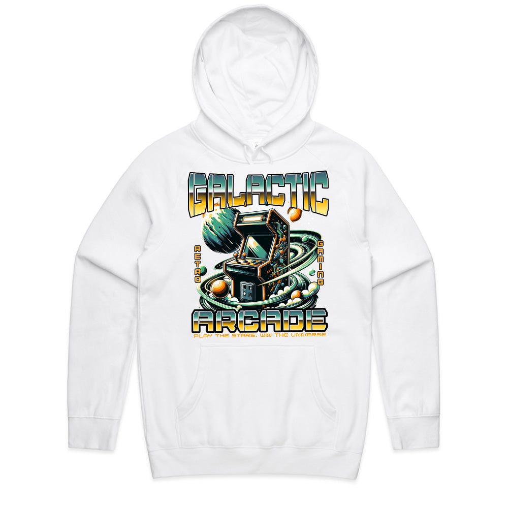 Galactic Arcade T-Shirt – Retro Gaming Meets Outer Space