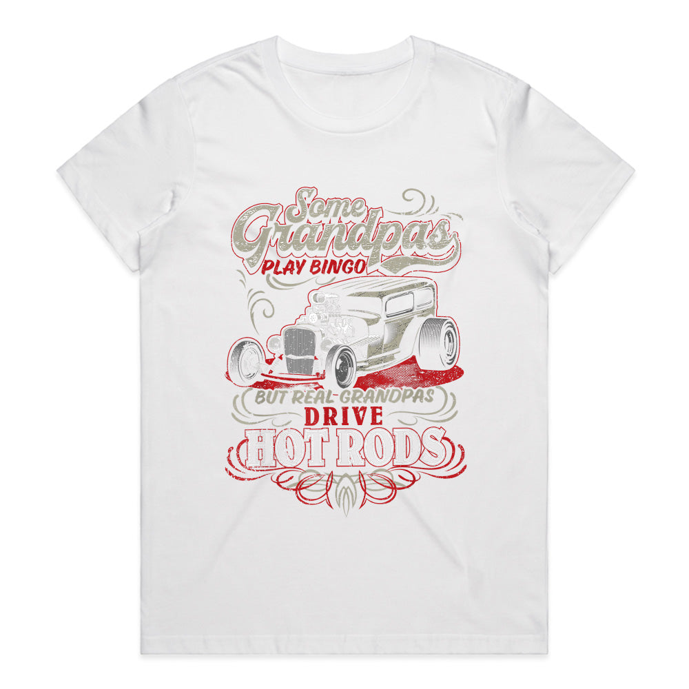 Real Grandpas Drive Hot Rods – Vintage Car Enthusiast T-Shirt
