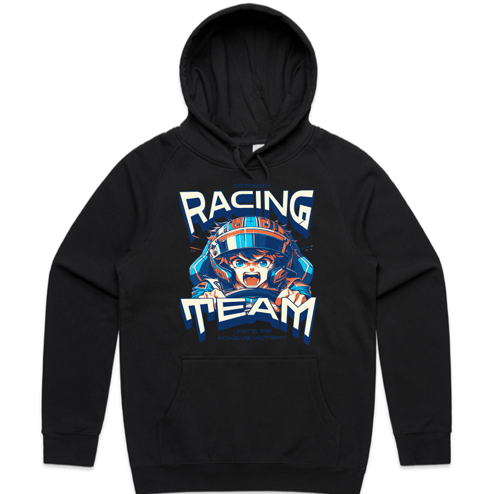 Racing Team Anime Streetwear T-Shirt – High-Speed Adrenaline Design